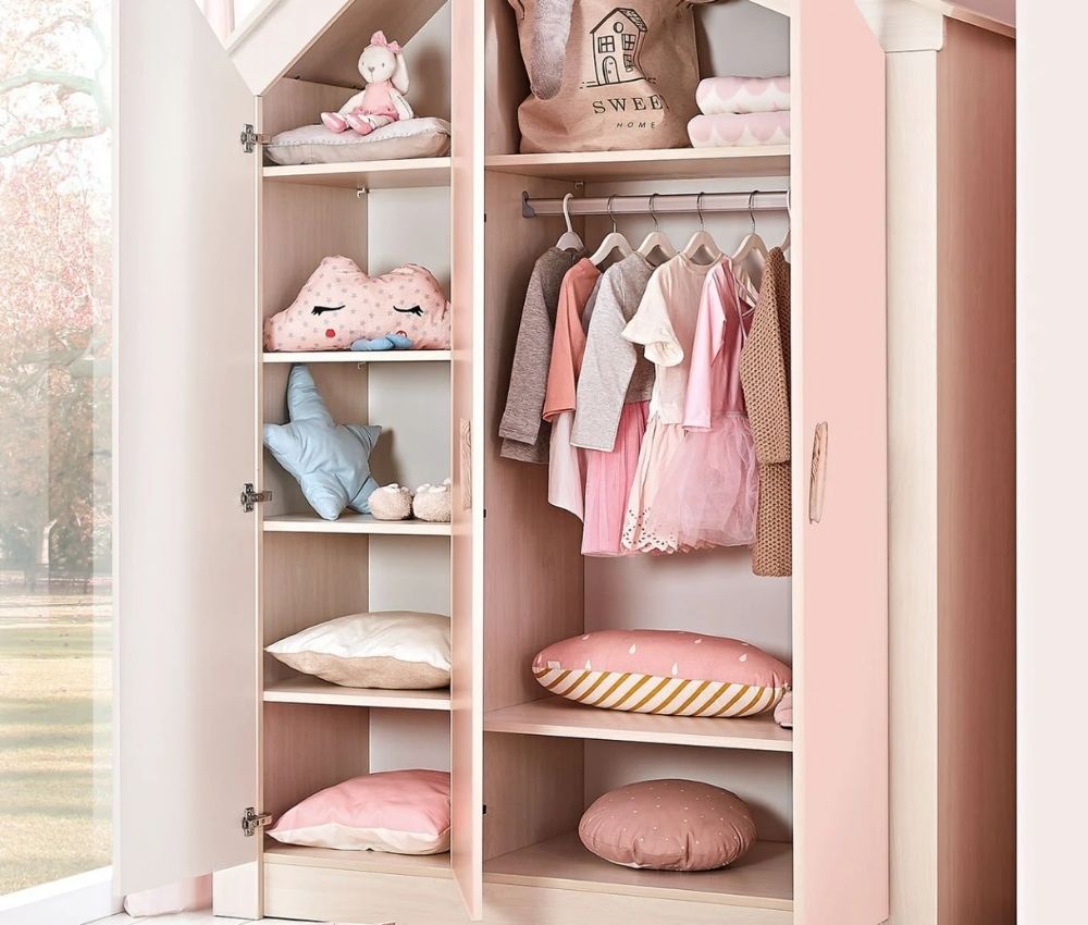 Caploonba Pink House 3 Ajtós Szekrény
