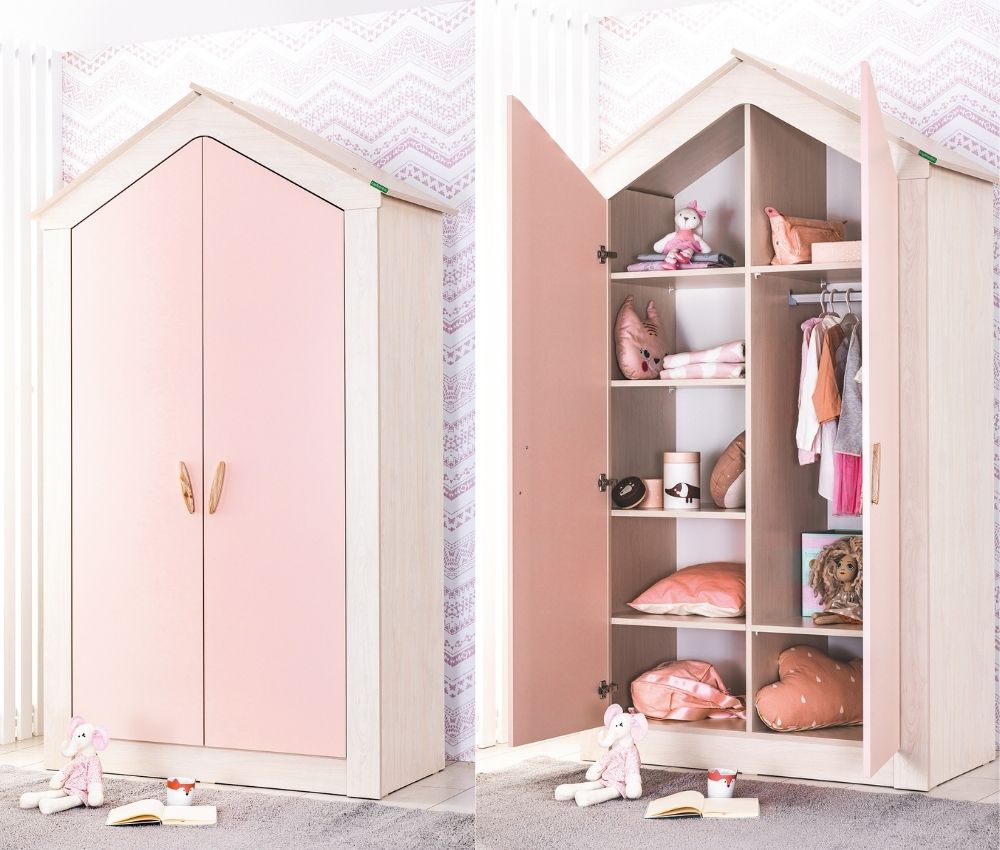 Caploonba Pink House 2 Ajtós Szekrény