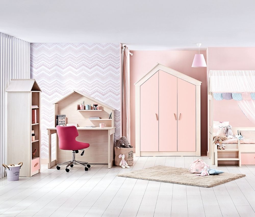 Caploonba My House Pink Kis Könyvesszekrény