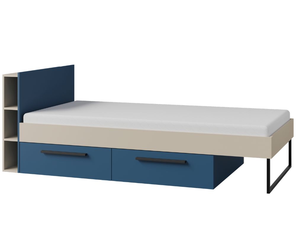 Lurevo Avelo Blue Ágyneműtartós Gyerekágy részlet
