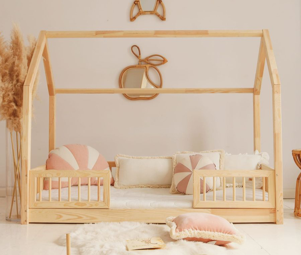 Luloo Pioli Duo házikó gyerekágy 190x90 cm előlnézetből