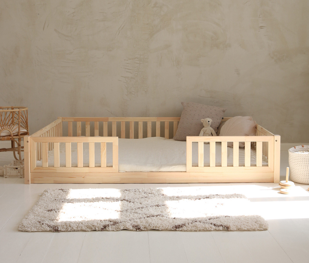Luloo Basic Love Duo gyerekágy 190×140 cm natúr