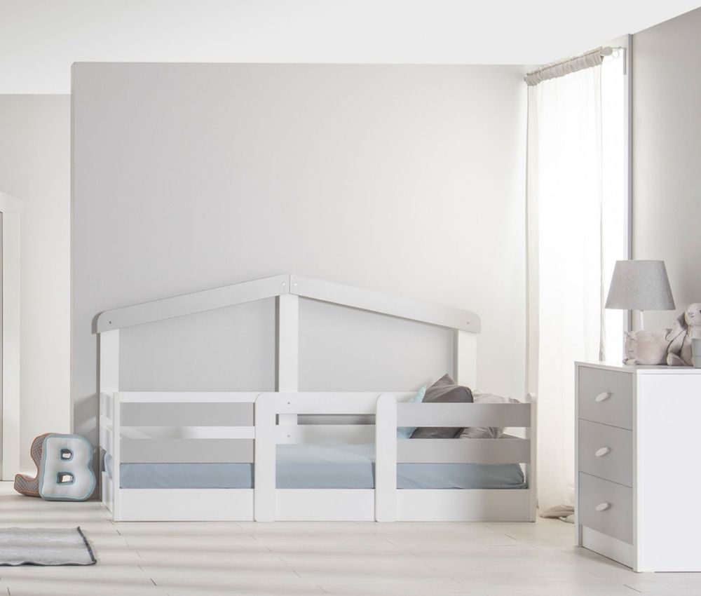 Caploonba My House White Montessori Ágy – előlnézet