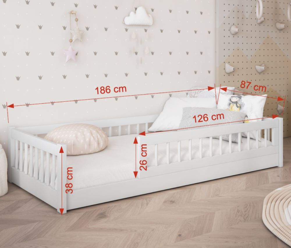 Meblobed Dores Montessori Gyerekágy – szürke