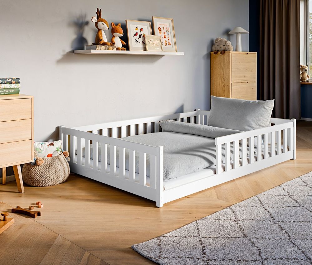 Lano Mati fehér Montessori gyerekágy 140x200