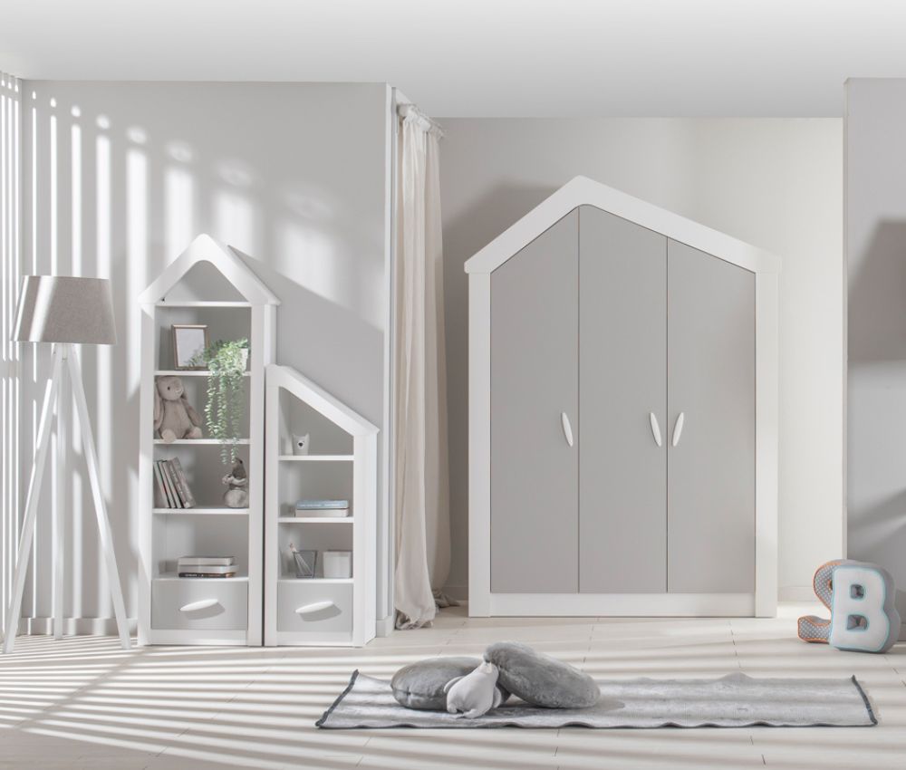 Caploonba My House White 3 Ajtós Szekrény – előlnézet