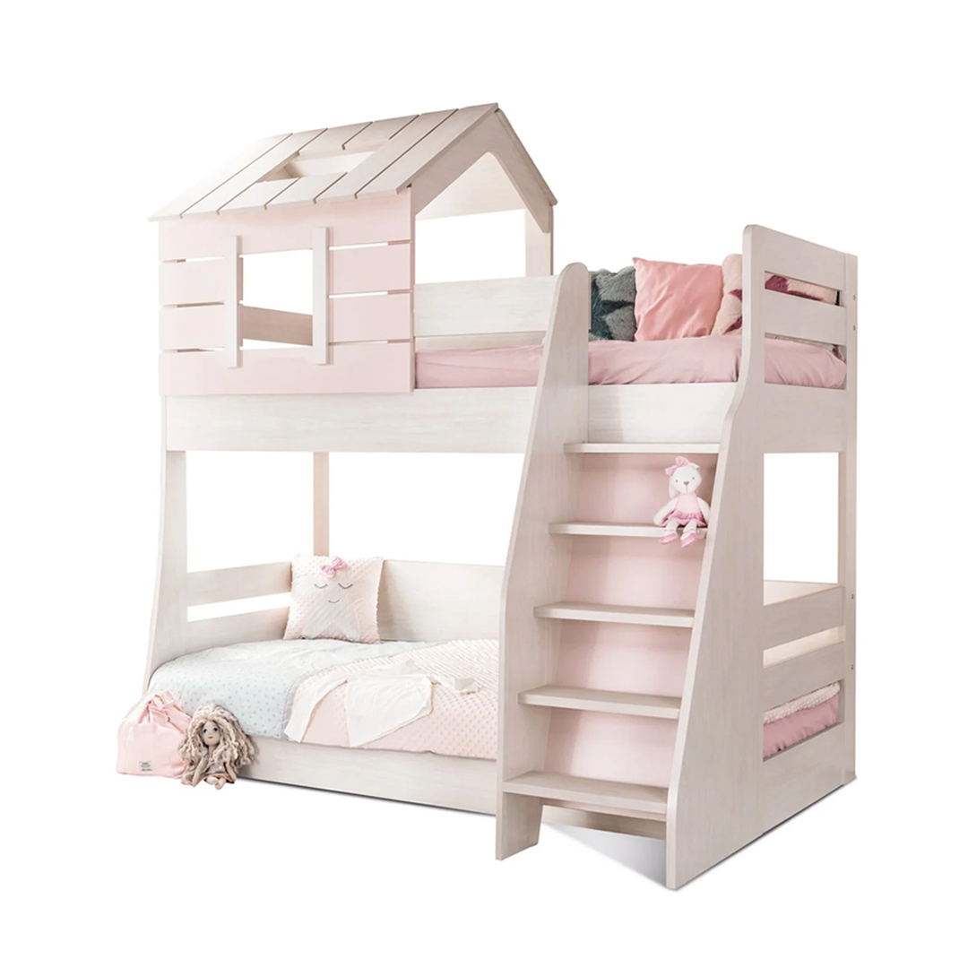 Caploonba My House Pink Emeletes Ágy (100x200-90x200 cm) (Jobbos)