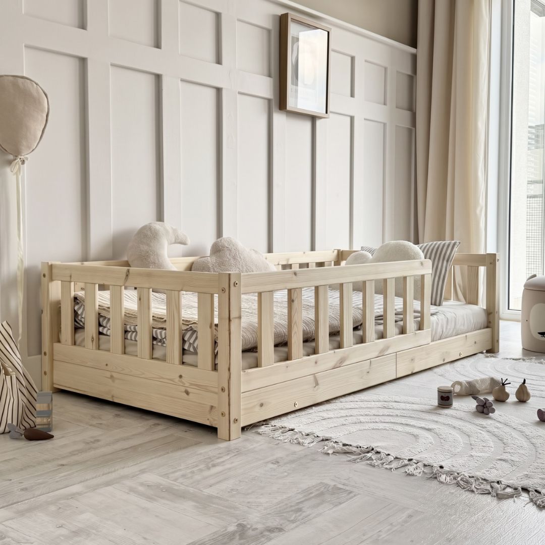 Luloo David Natúr Montessori Gyerekágy (90x200 cm)
