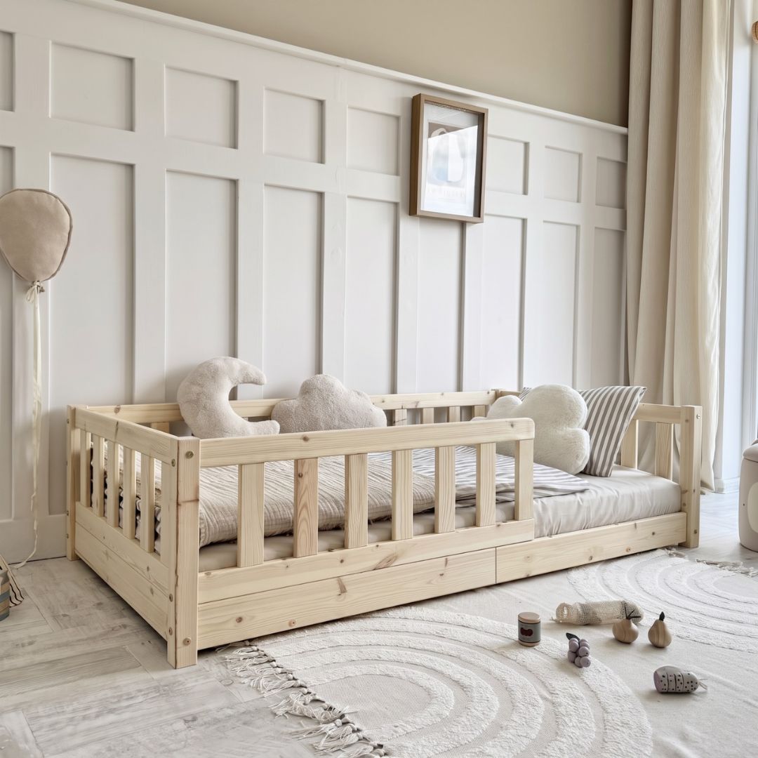 Luloo David Natúr Montessori Gyerekágy (100x200 cm)