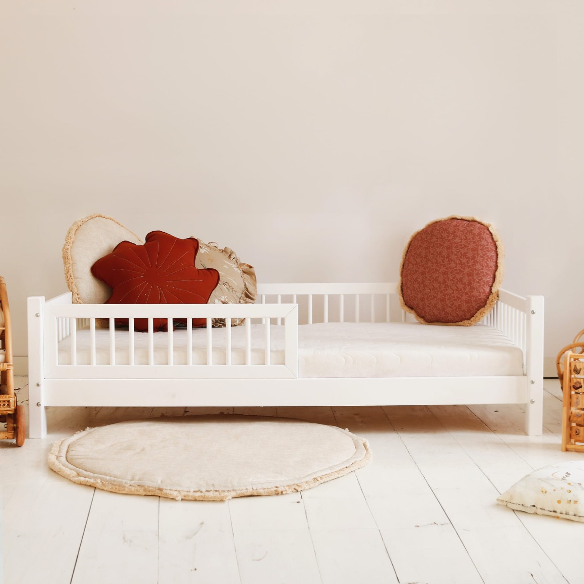 Luloo Basic Love Fehér Gyerekágy (90x190 cm)