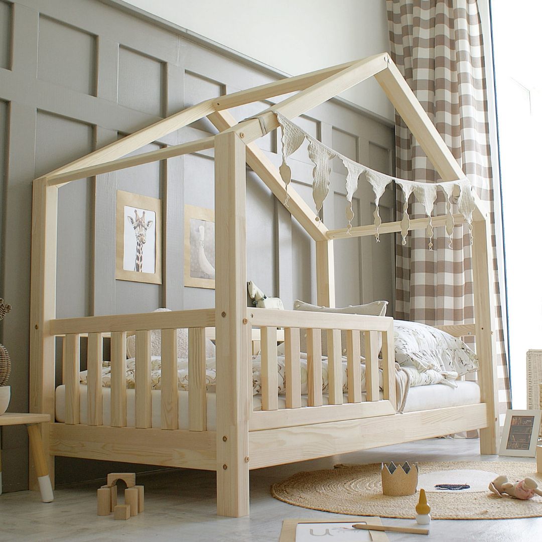 Luloo Housebed Vastag Rácsos Gyerekágy (több színben, méretben, magasságban)