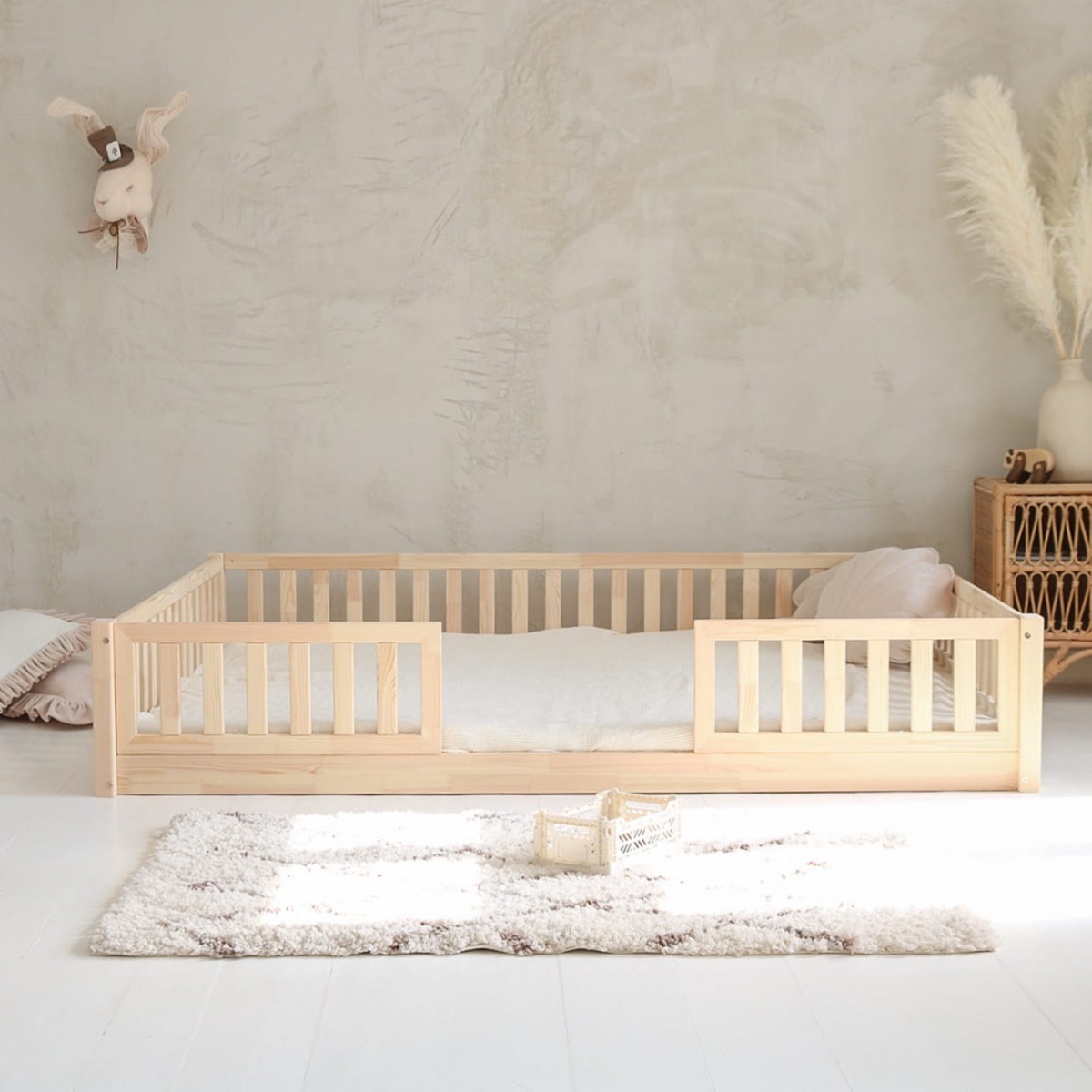 Luloo Basic Love Duo Natúr Montessori Gyerekágy (140x190 cm)