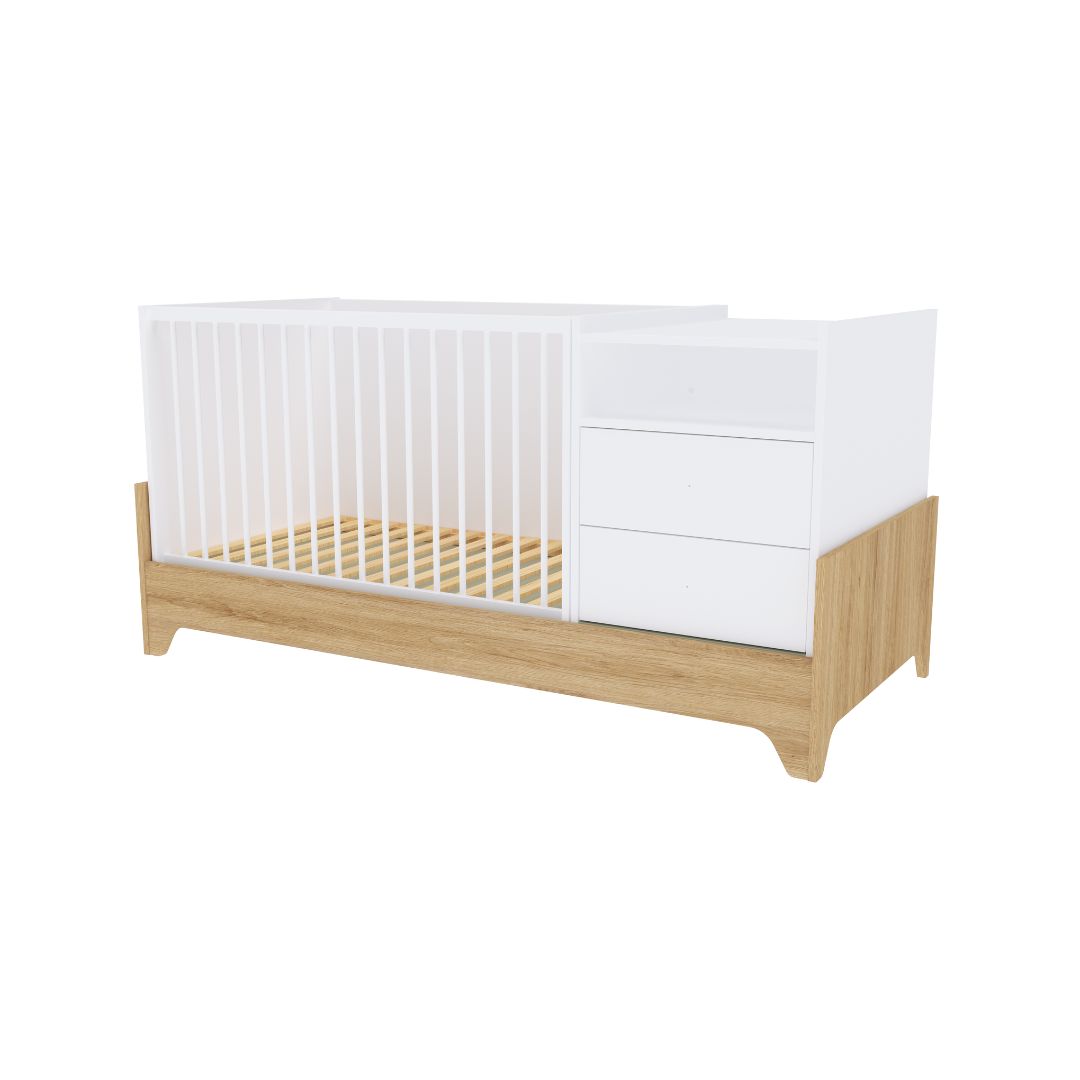 Faktum Lumina White Kombi Babaágy (70x120 Cm-80x180 Cm)