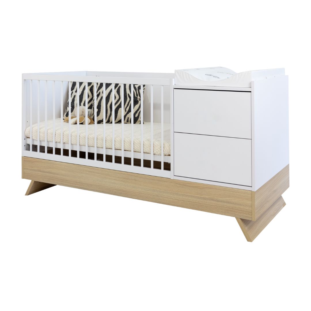 Faktum Sienna White Kombi Babaágy (70x120 Cm-70x170 Cm)