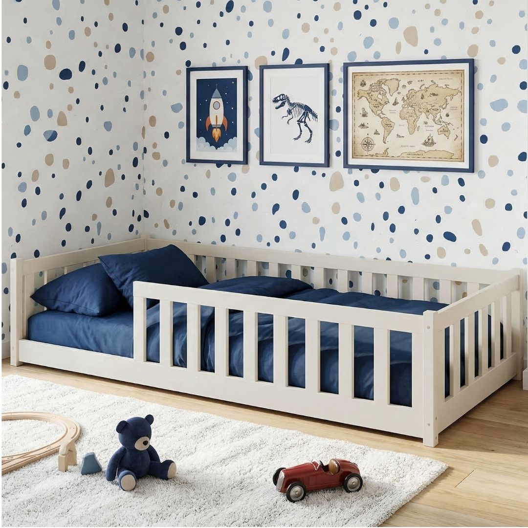 Lano Bella Montessori Gyerekágy (törtfehér, 90x200 cm)