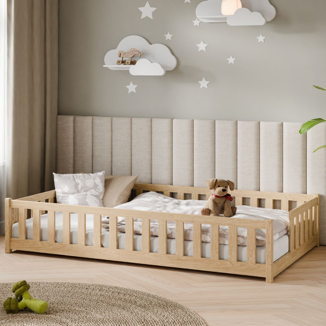 Lano Ivy Montessori Gyerekágy (lakkozott, 120x200 Cm)