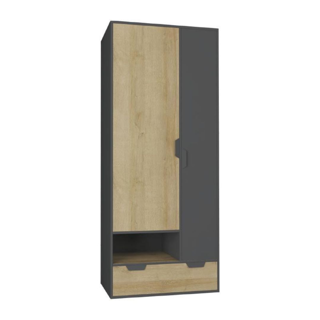 Meblar Nano Timber 2 Ajtós Szekrény