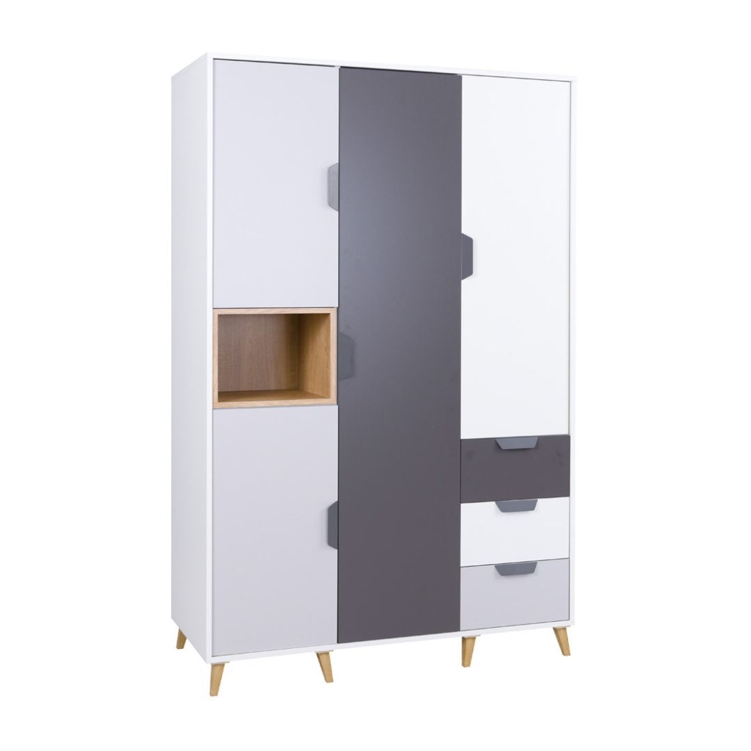 Lurevo Milan 3 Osztású Szekrény