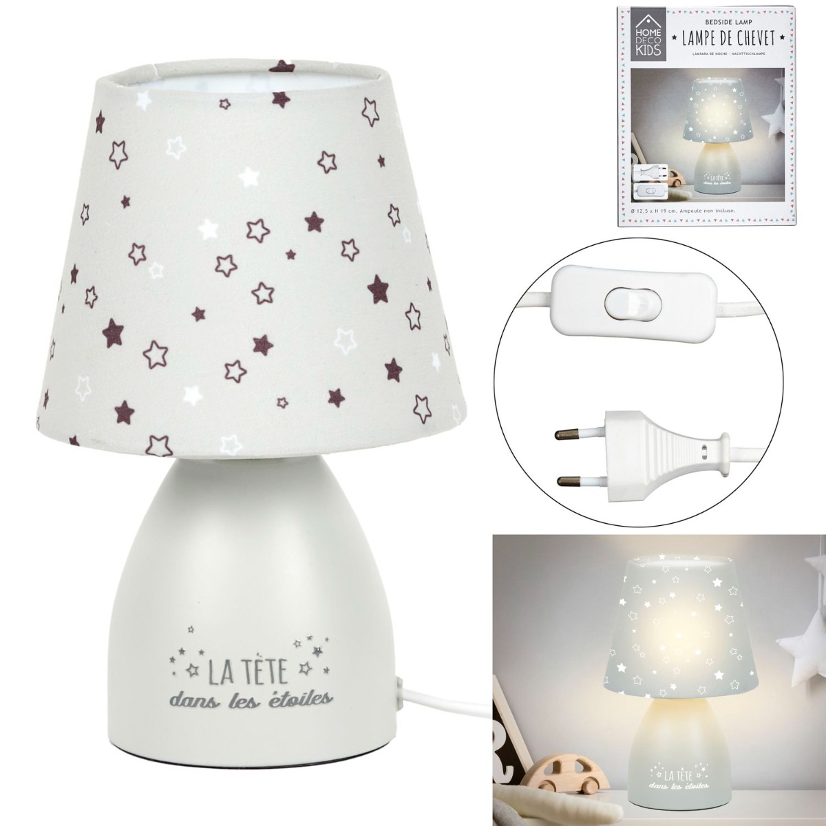 Lullaby Szürke Asztali Lámpa